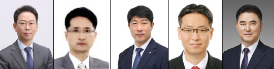 왼쪽부터 강영진 국제조사과장과 오상휴 광주지방국세청 조사1국장, 감학선 장려세제과장, 박근재 조사기획과장, 김진우 역외정보담당관. [국세청 제공]
